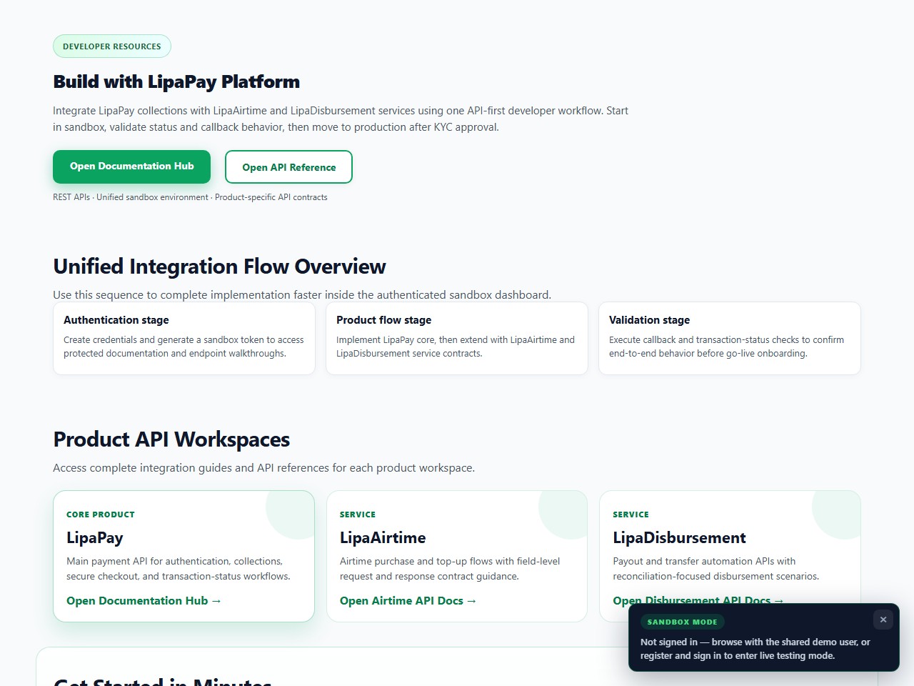 LipaPay sandbox — iMartGroup
