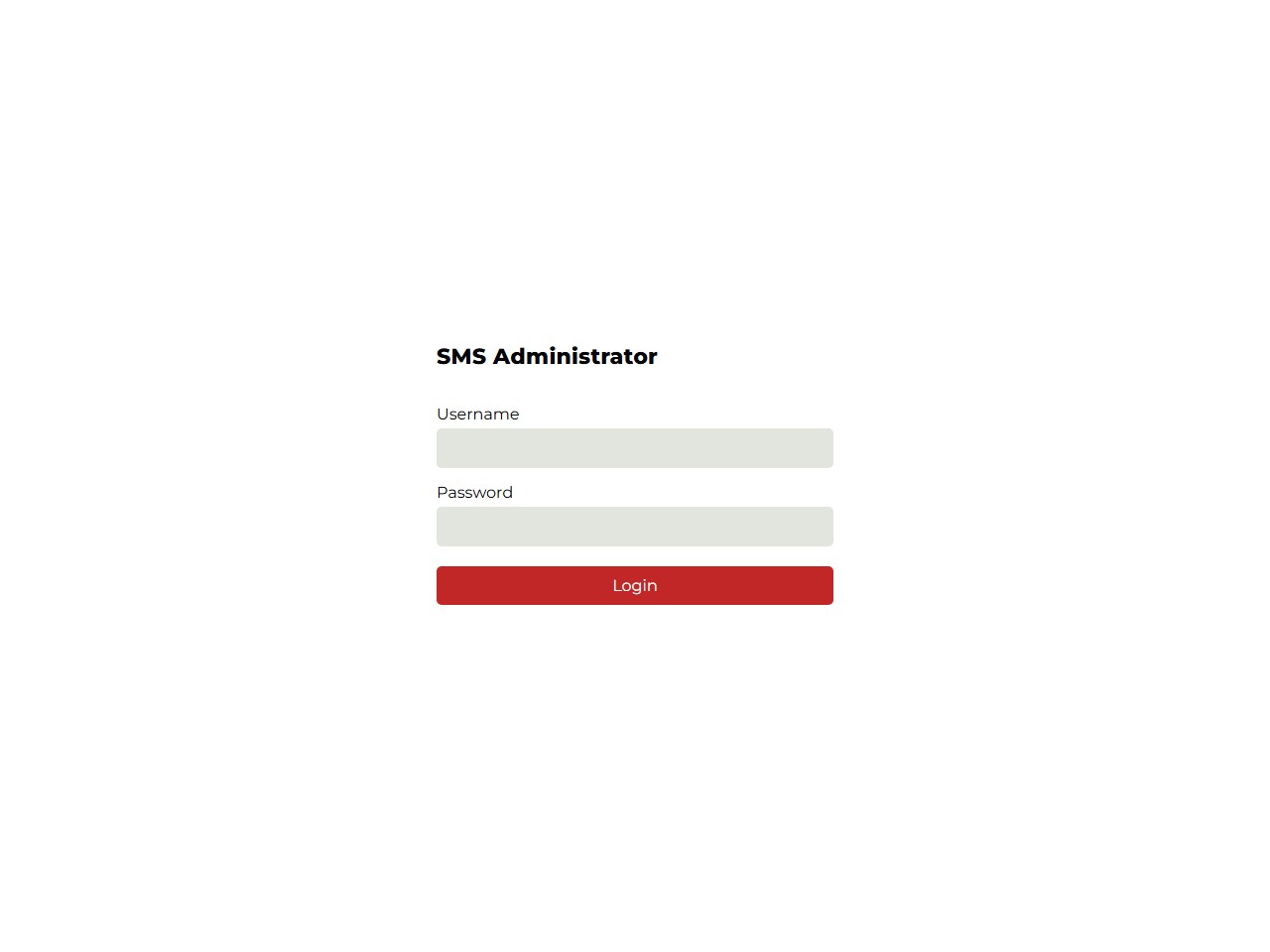 SMS Ver 1 — administrator